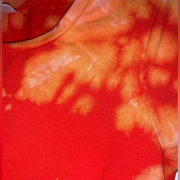 Old Navy Reverse Tie Dye Bleach Splatter Body Con Dress Small S Petite Upcycled - Picture 3 of 5